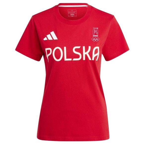 Adidas Tops - Adidas Womens/Ladies Poland HIIT Training T-Shirt / Better Scarlet